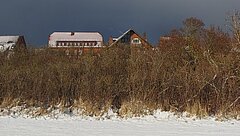 Restaurants und Geschäfte auf Juist im Winter