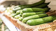 Frisches Obst in einem Lebensmittelladen auf Juist