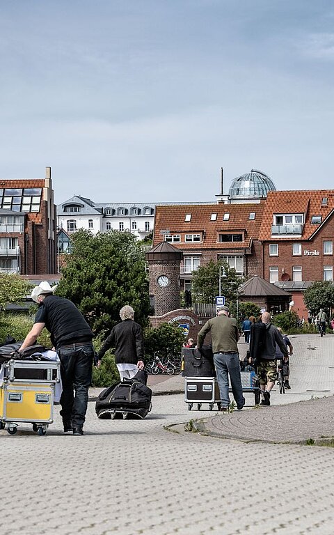 Ankunft auf der Autofreien Insel Juist