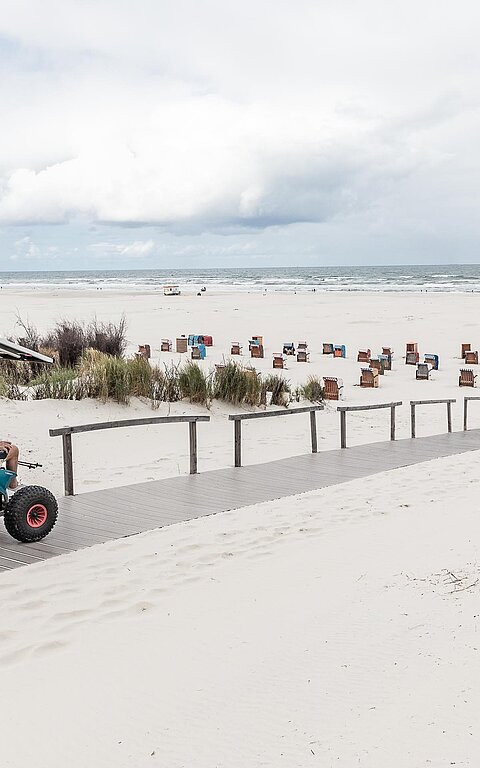 Barrierearmer Urlaub auf Juist mit dem Solarrollstuhl