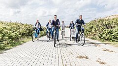 Fahrradfahren auf der Klimainsel Juist