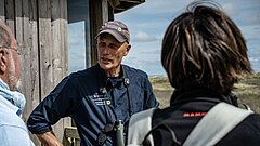 Nationalpark-Ranger auf Juist am Kalfamer