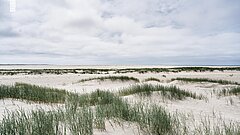 Dünenlandschaft auf Juist im Herbst und Winter