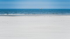 Wasserkante und Strand auf Juist