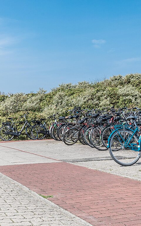 Fahrrad fahren und laufen auf Juist