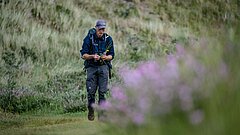 Nationalpark-Ranger auf Juist am Kalfamer