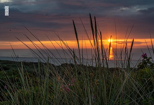 Sonnenuntergang am Juister Strand
